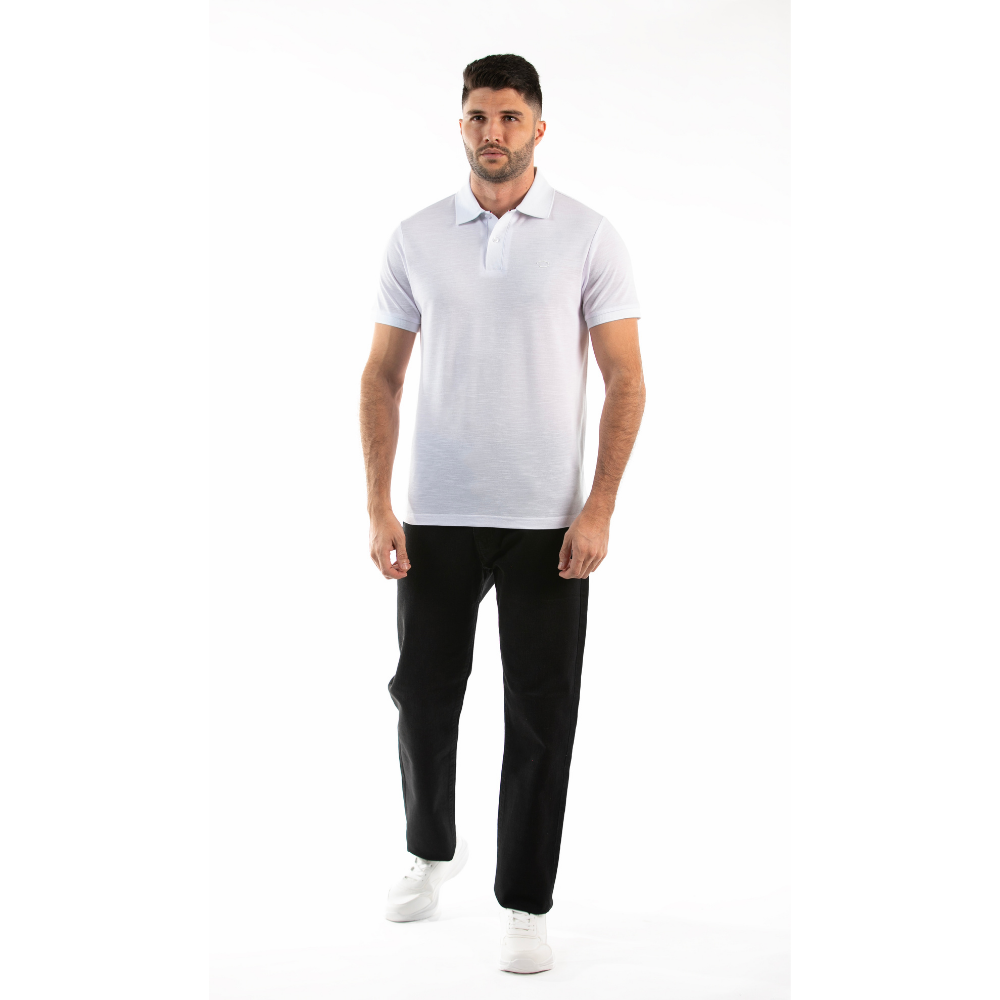 Oscar de la Renta | Camisa Polo Texturizada Minimalista para Caballero