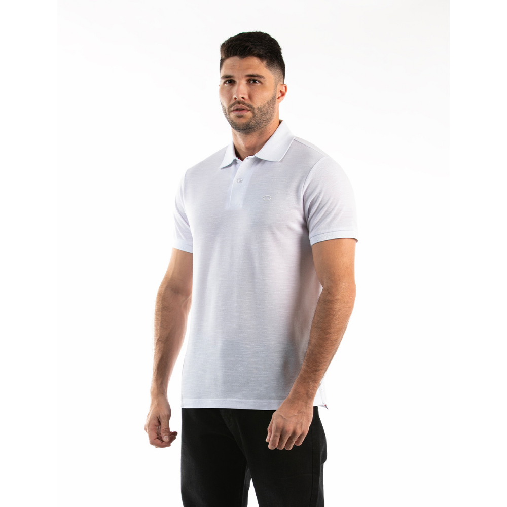 Oscar de la Renta | Camisa Polo Texturizada Minimalista para Caballero