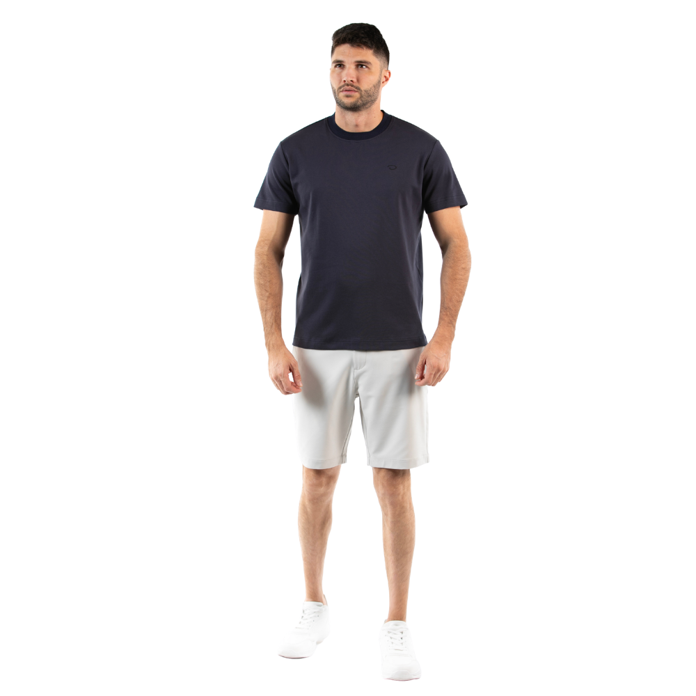 Oscar de la Renta | Camiseta Minimalista con Cuello Acanalado