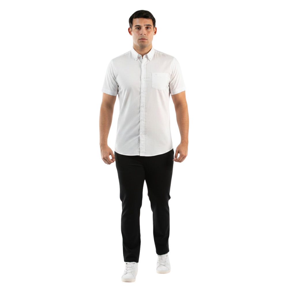 Oscar de la Renta | Camisa Casual de Manga Corta para Caballero