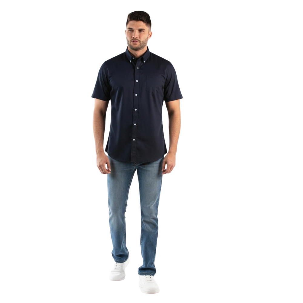 Oscar de la Renta | Camisa Casual de Manga Corta para Caballero