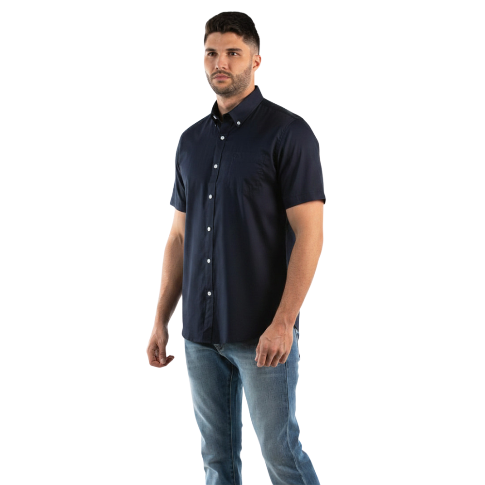 Oscar de la Renta | Camisa Casual de Manga Corta para Caballero