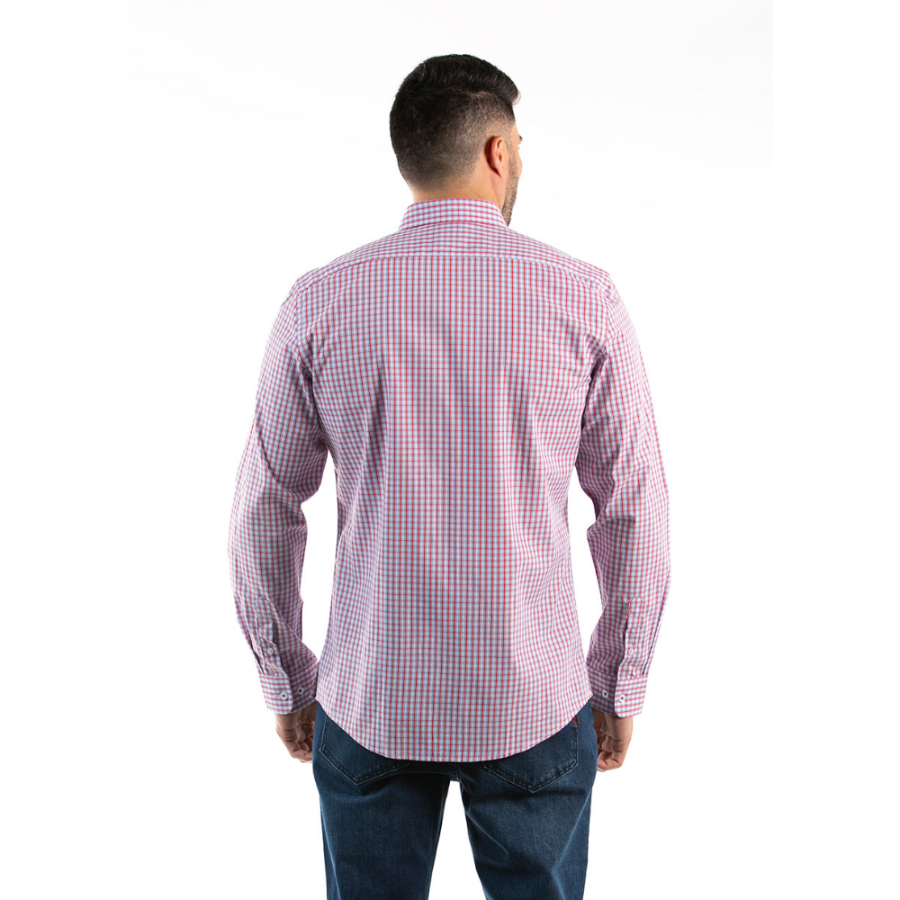 Oscar de la Renta | Camisa Casual de Manga Larga a Cuadros