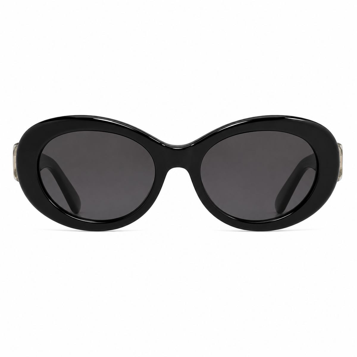 Olea | Lentes de Sol Ovalados de Acetato Negro