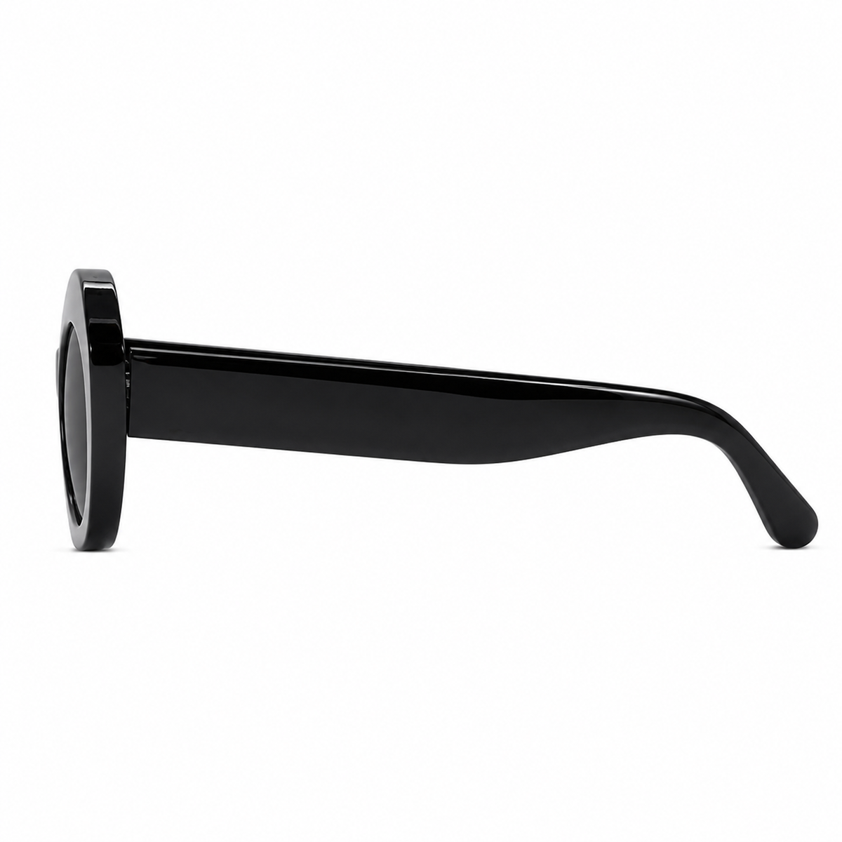 Olea | Lentes de Sol Ovalados de Acetato Negro
