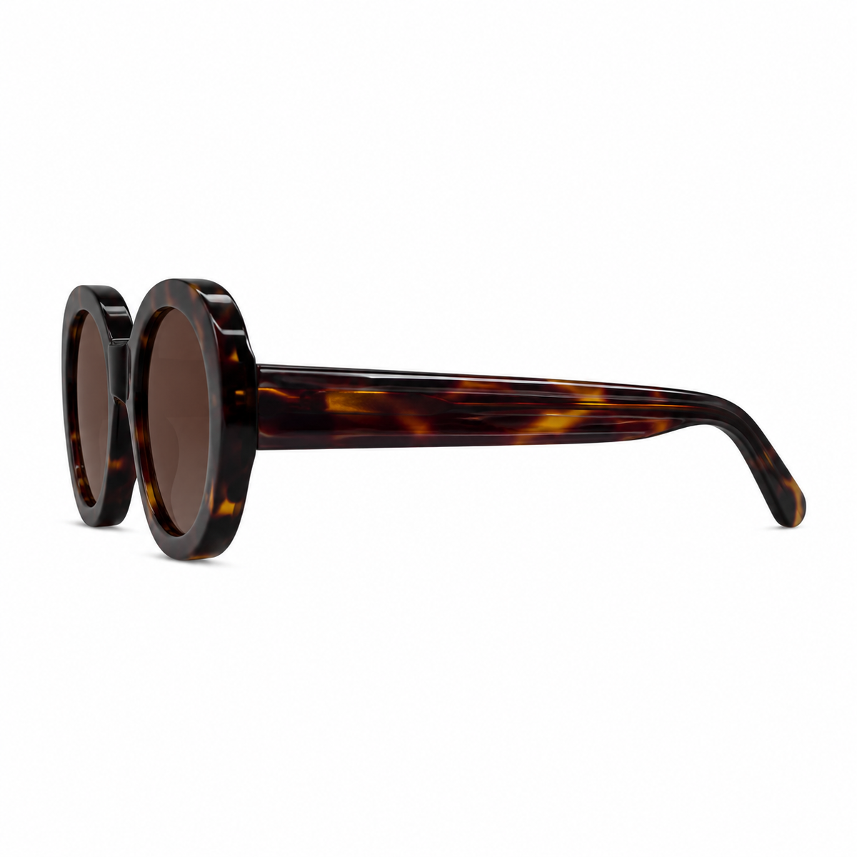 Olea | Lentes de Sol Ovalados de Acetato Negro