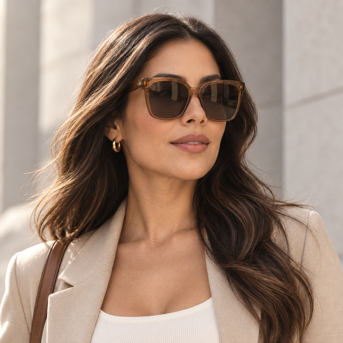 Olea | Lentes de Sol Cat Eye Carey Café