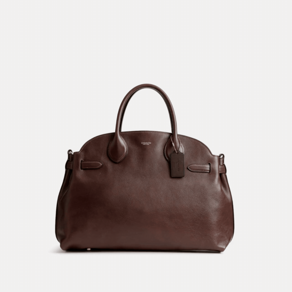 Coach | Bolso Soft Empire Carryall 40 de Cuero Brillante