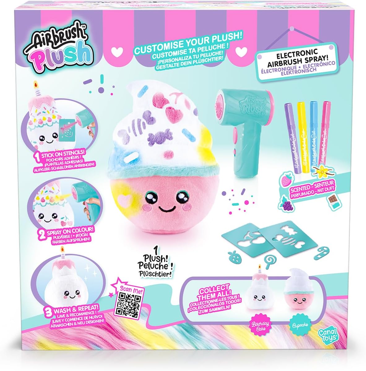 Canal Toys | AIRBRUSH PLUSH - FOOD'TASTIC SQUISH
