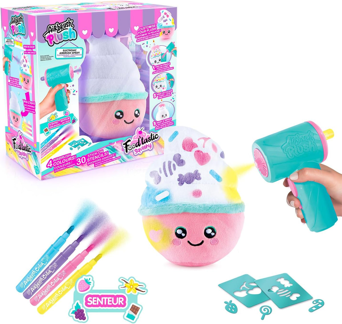 Canal Toys | AIRBRUSH PLUSH - FOOD'TASTIC SQUISH