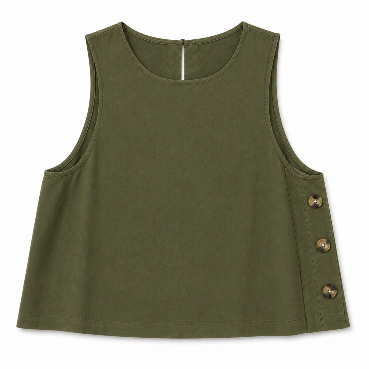 Olea | Blusa Corta Bordada de Manga Corta para Dama