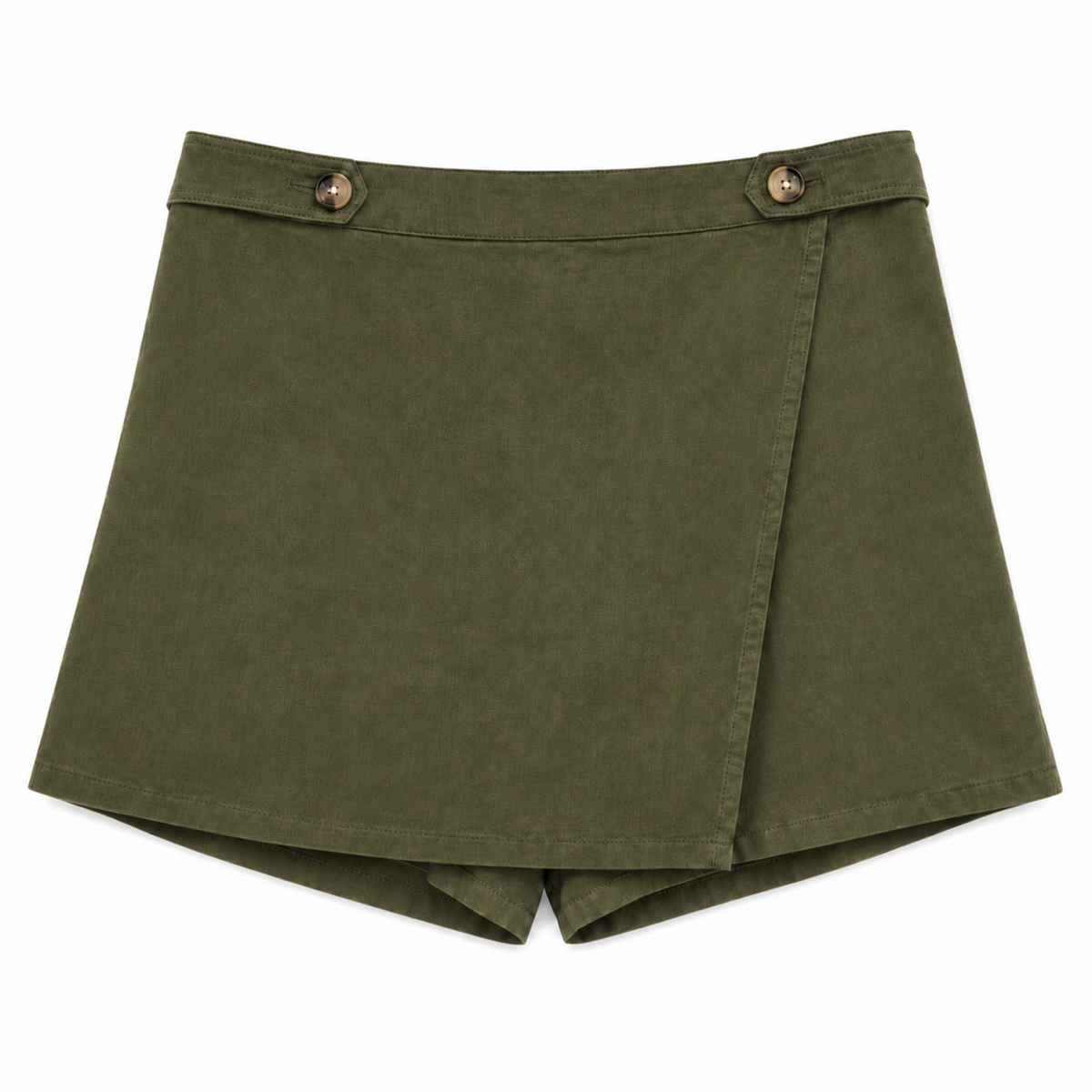Olea | Short Sastre Blanco de Tiro Alto para Dama