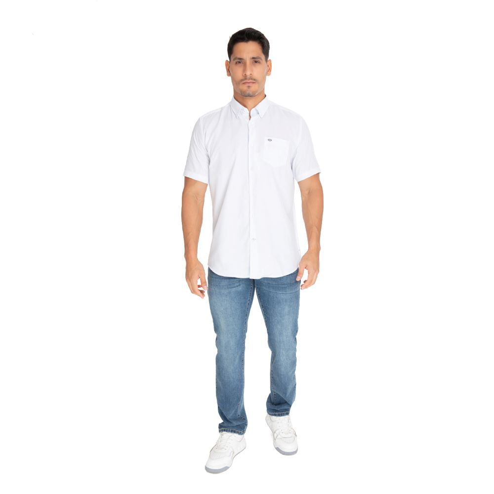Oscar De La Renta | Camisa Mangas Cortas Lisa Para Caballeros