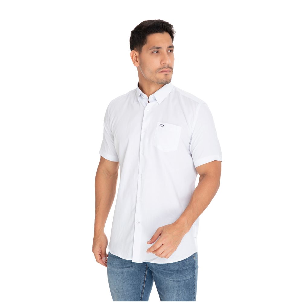 Oscar De La Renta | Camisa Mangas Cortas Lisa Para Caballeros