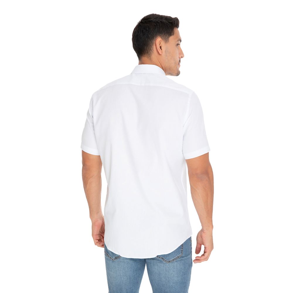 Oscar De La Renta | Camisa Mangas Cortas Lisa Para Caballeros