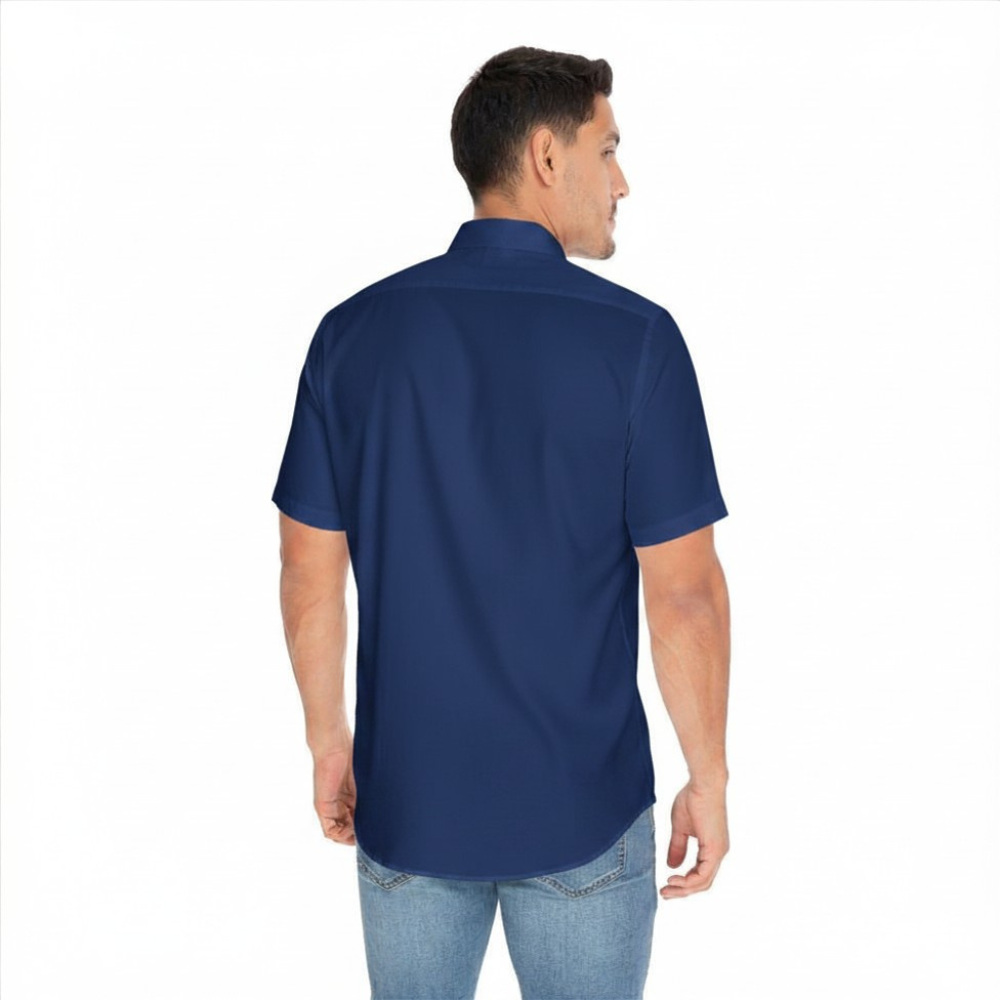 Oscar De La Renta | Camisa Mangas Cortas Lisa Para Caballeros