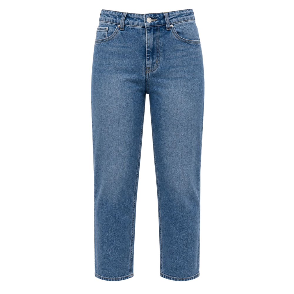 Olea | Jeans Recto Clásico de Tiro Medio para Dama