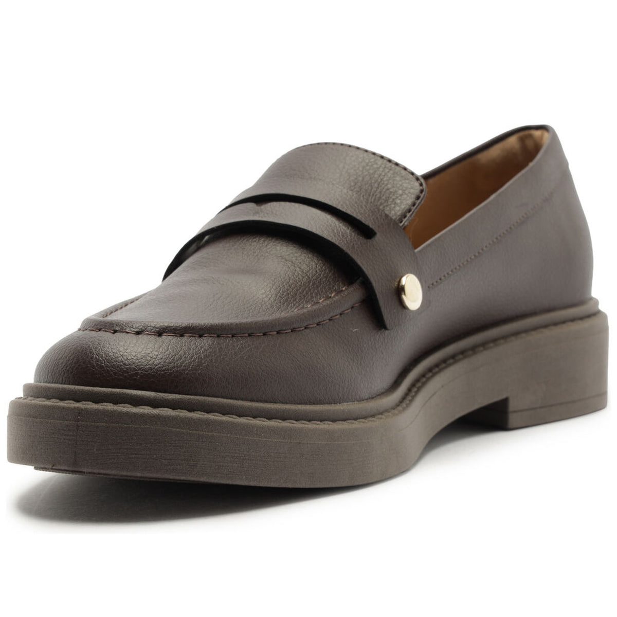 Anacapri | Mocasín chunky con detalle metálico - Marrón