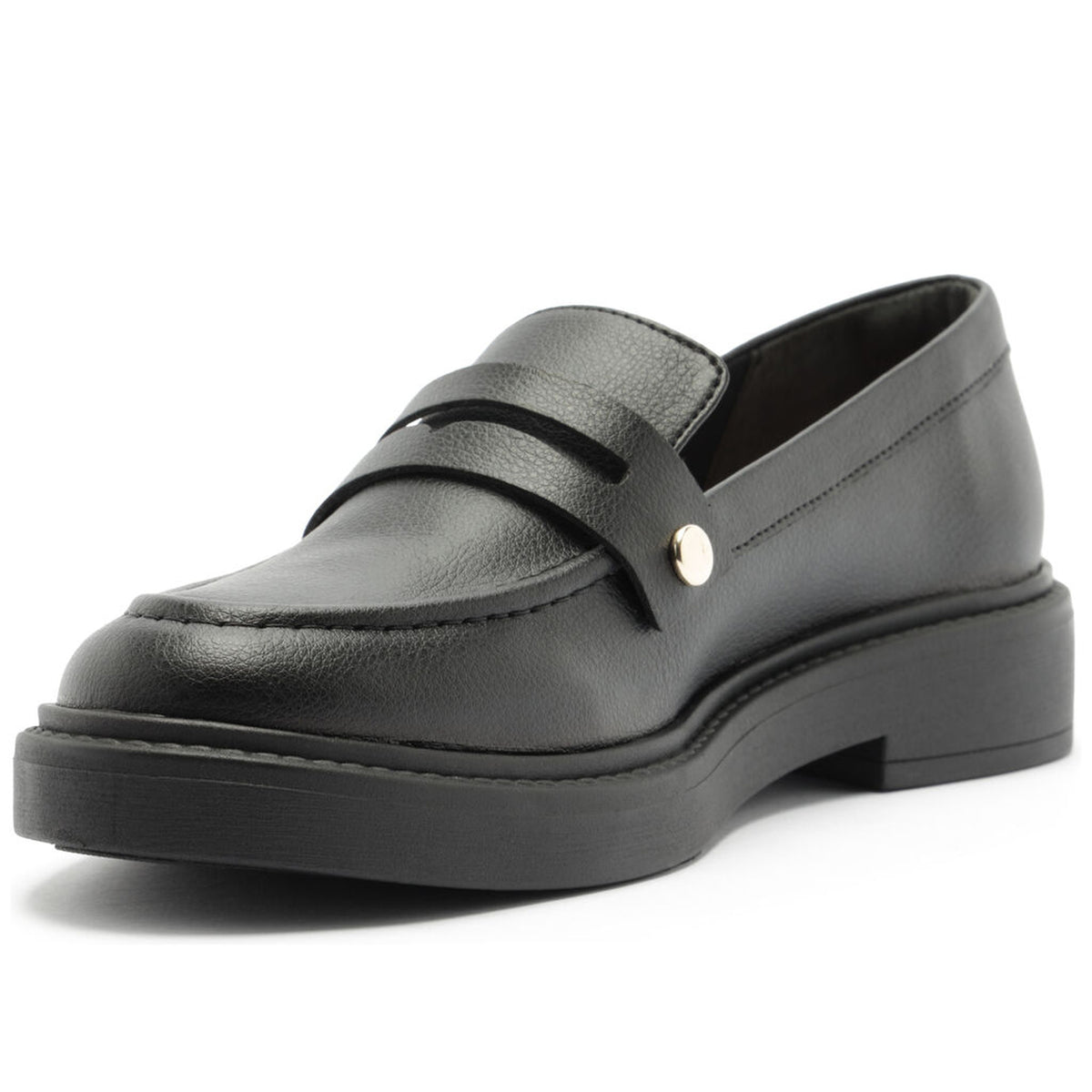 Anacapri | Mocasín chunky con detalle metálico - Negro