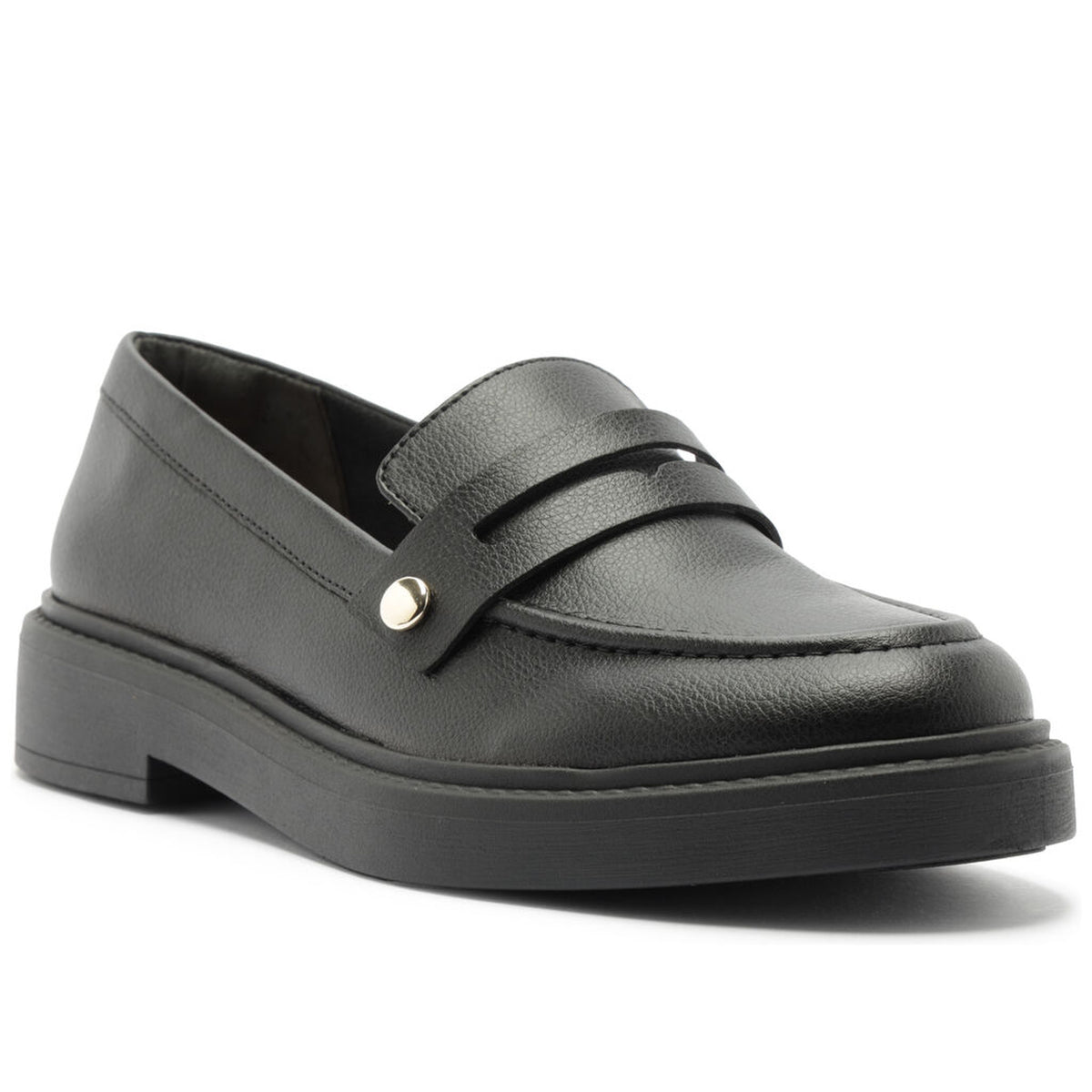 Anacapri | Mocasín chunky con detalle metálico - Negro