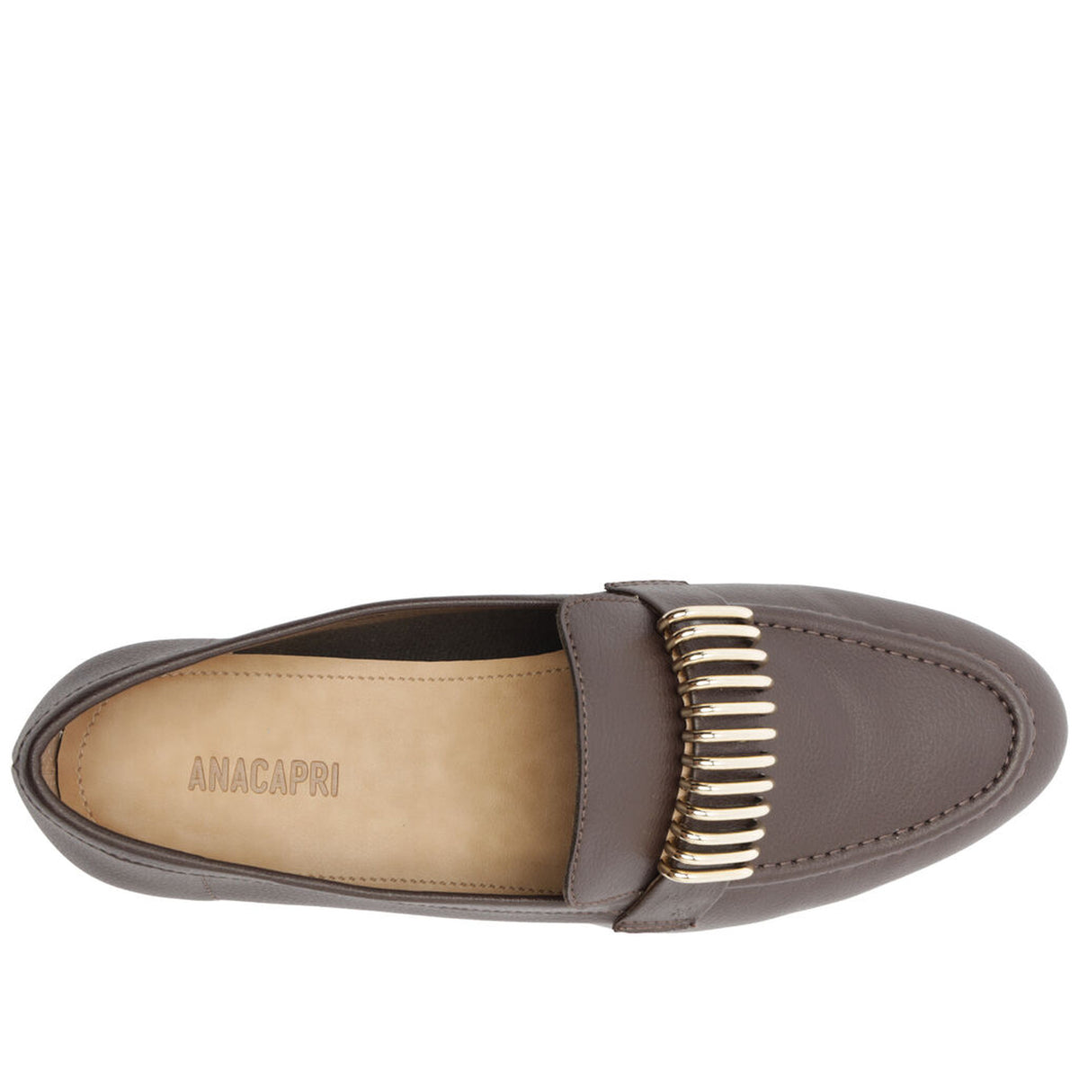 Anacapri | Mocasín con detalle metálico - Marrón