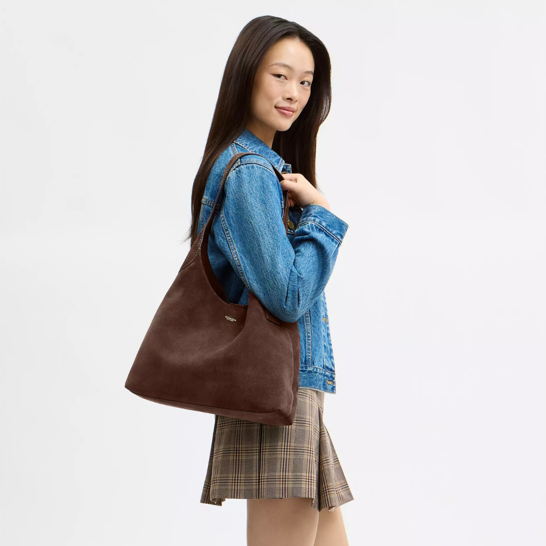 Coach | Bolso de hombro de ante Brooklyn 34