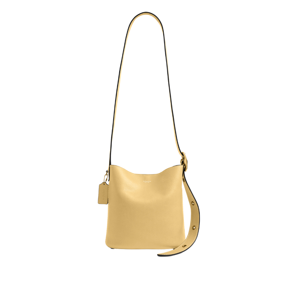 Coach | Bolso tipo cubo Bleecker de piel con veteado natural 21