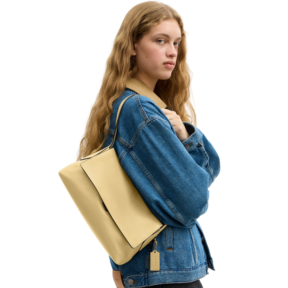Coach | Bolso de hombro Chelsea de piel con veteado natural, 30
