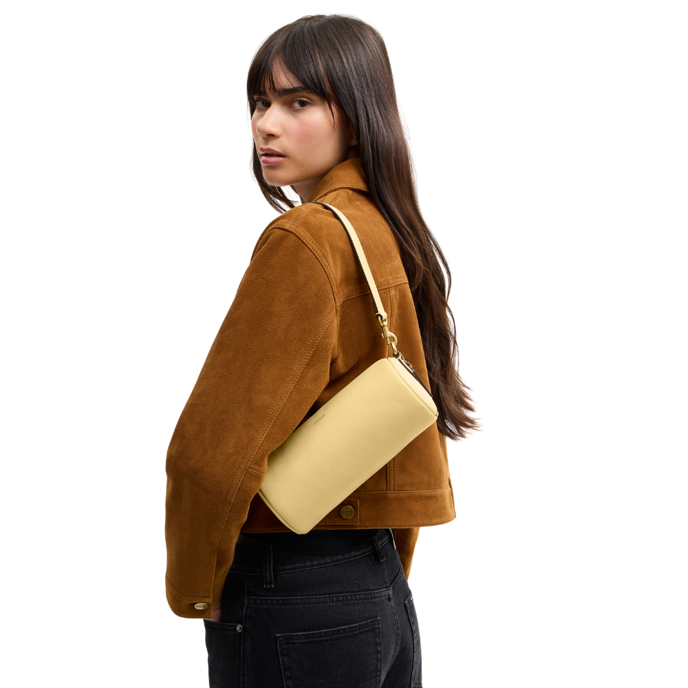 Coach | Bolso tipo barril de piel con veteado natural