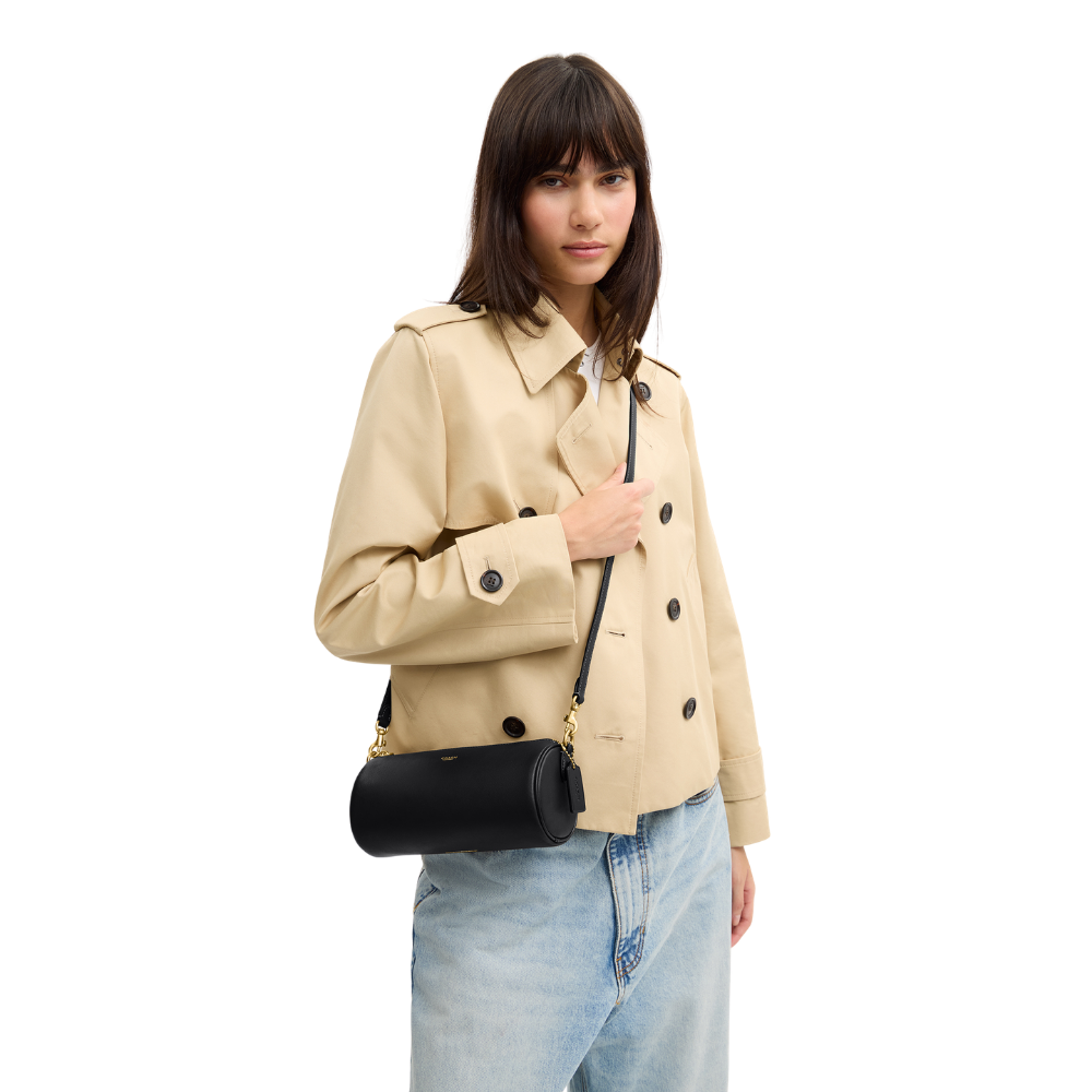 Coach | Bolso tipo barril de piel con veteado natural
