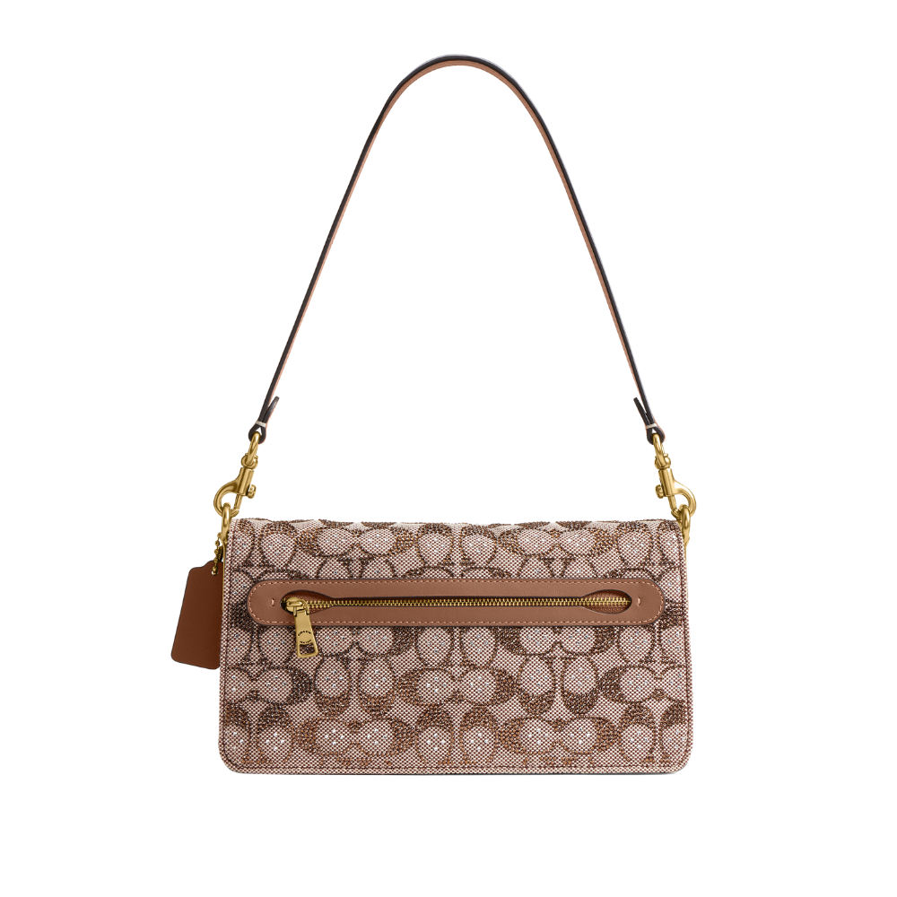 Bolso Tabby Crystal Signature Coach 26 - detalle cristales brillantes