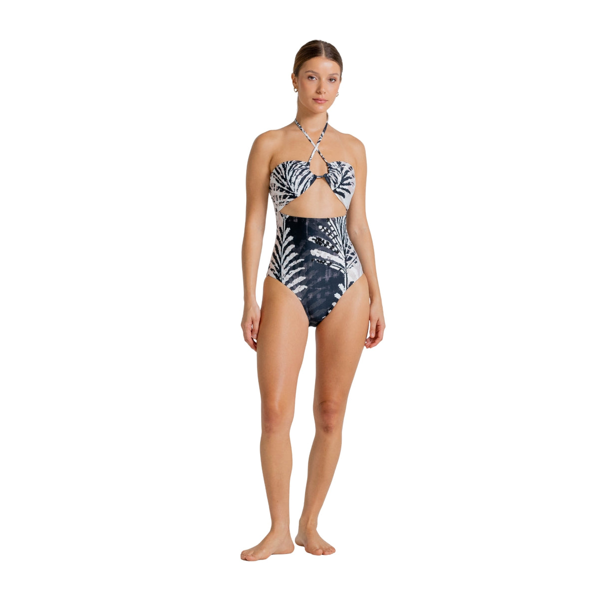 Cosita Linda | Traje de Baño Entero Halter Leaf Desert Bloom
