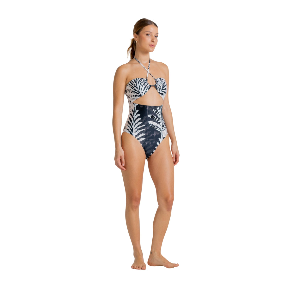 Cosita Linda | Traje de Baño Entero Halter Leaf Desert Bloom