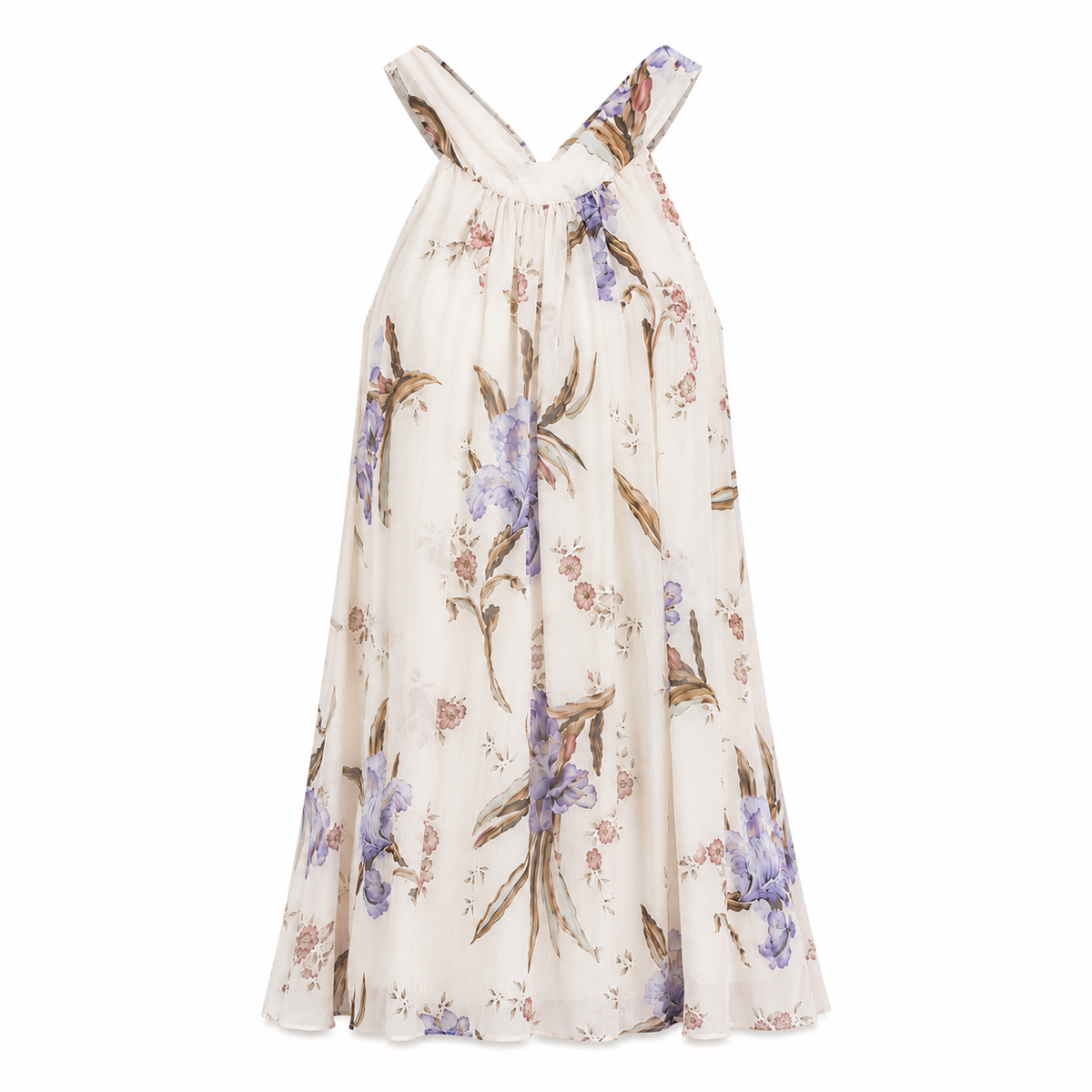 Olea | Blusa con Cuello Halter Cruzado y Estampado para Dama