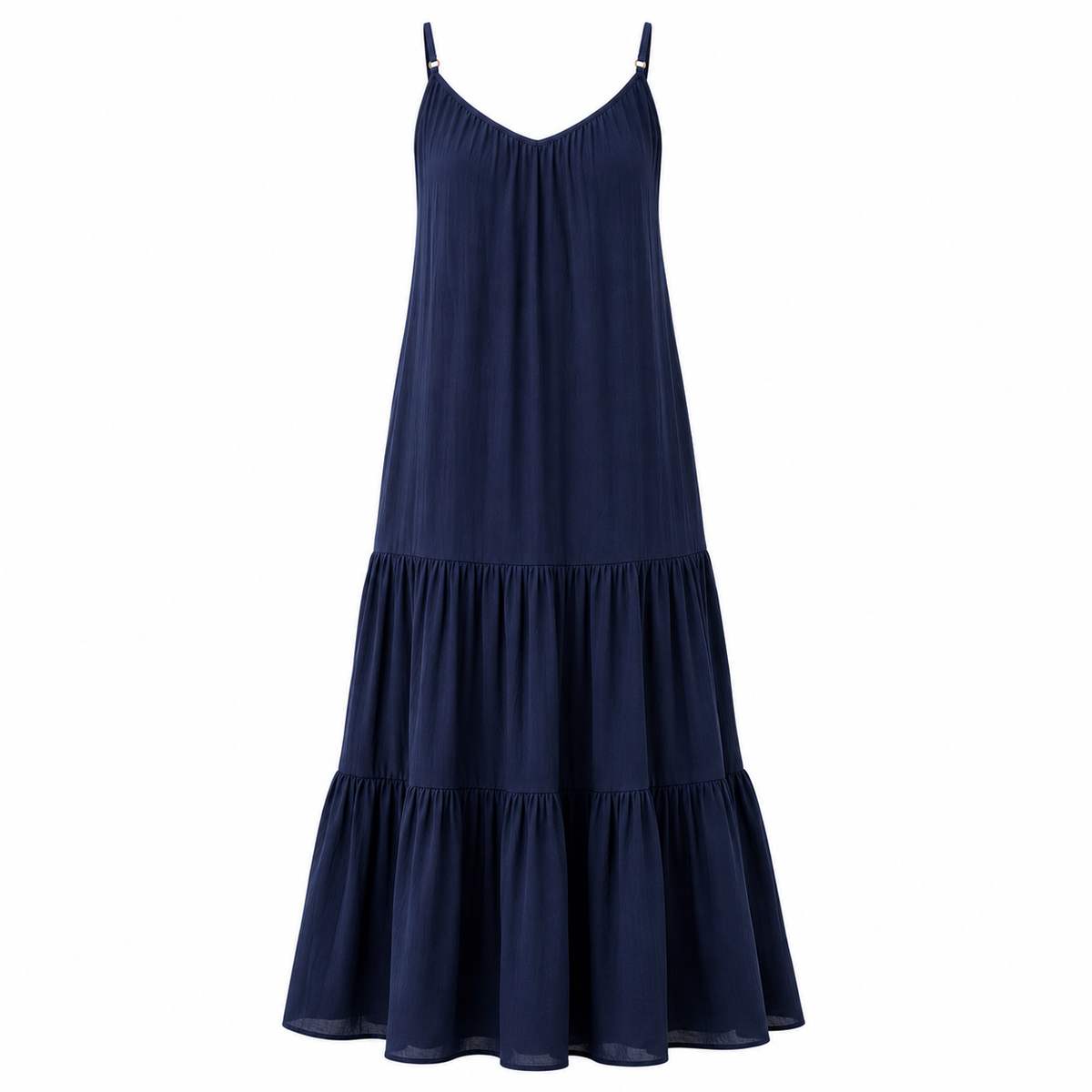 Olea | Vestido Maxi de Tirantes con Falda Amplia para Dama