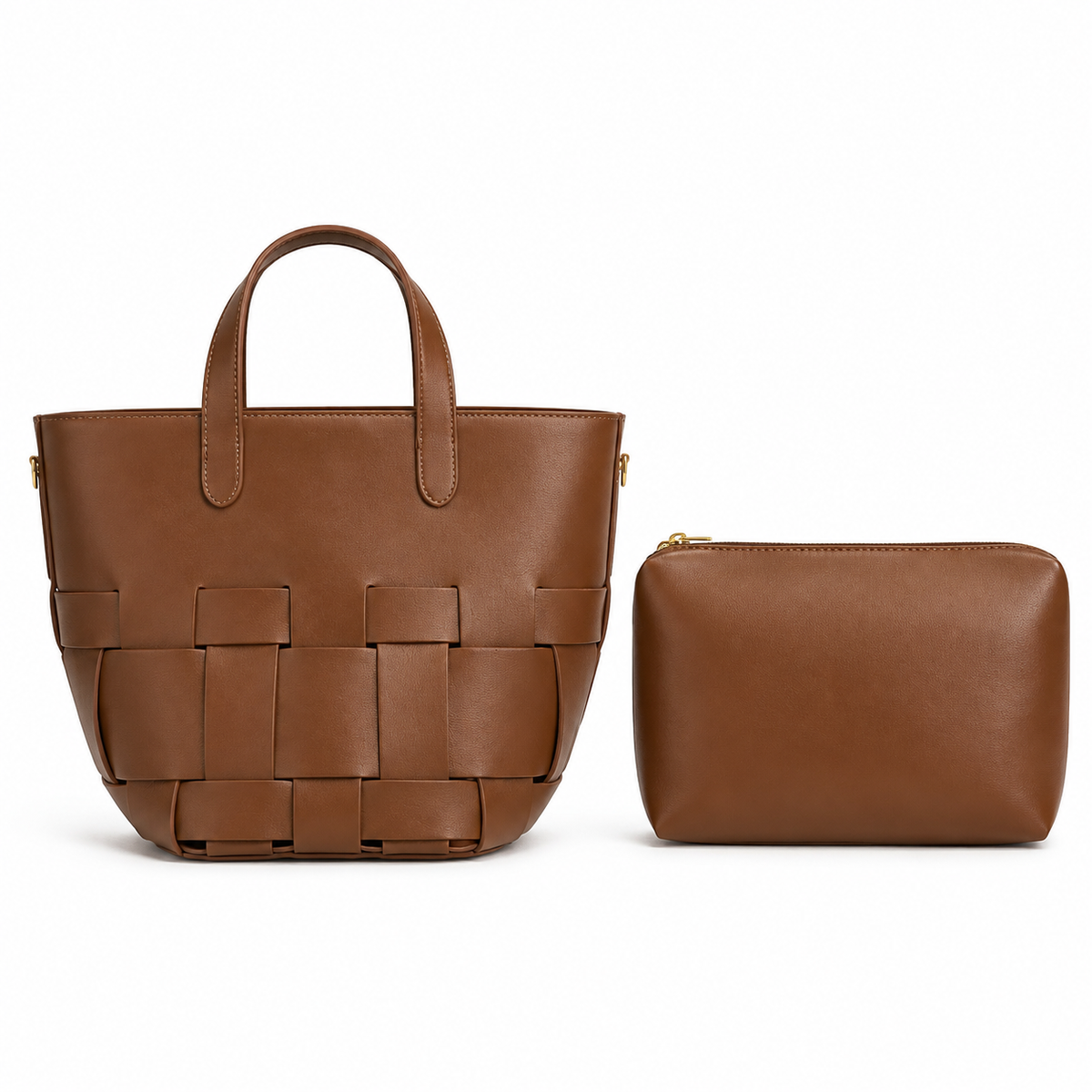 OLEA Tote Tejido Estructurado Chocolate