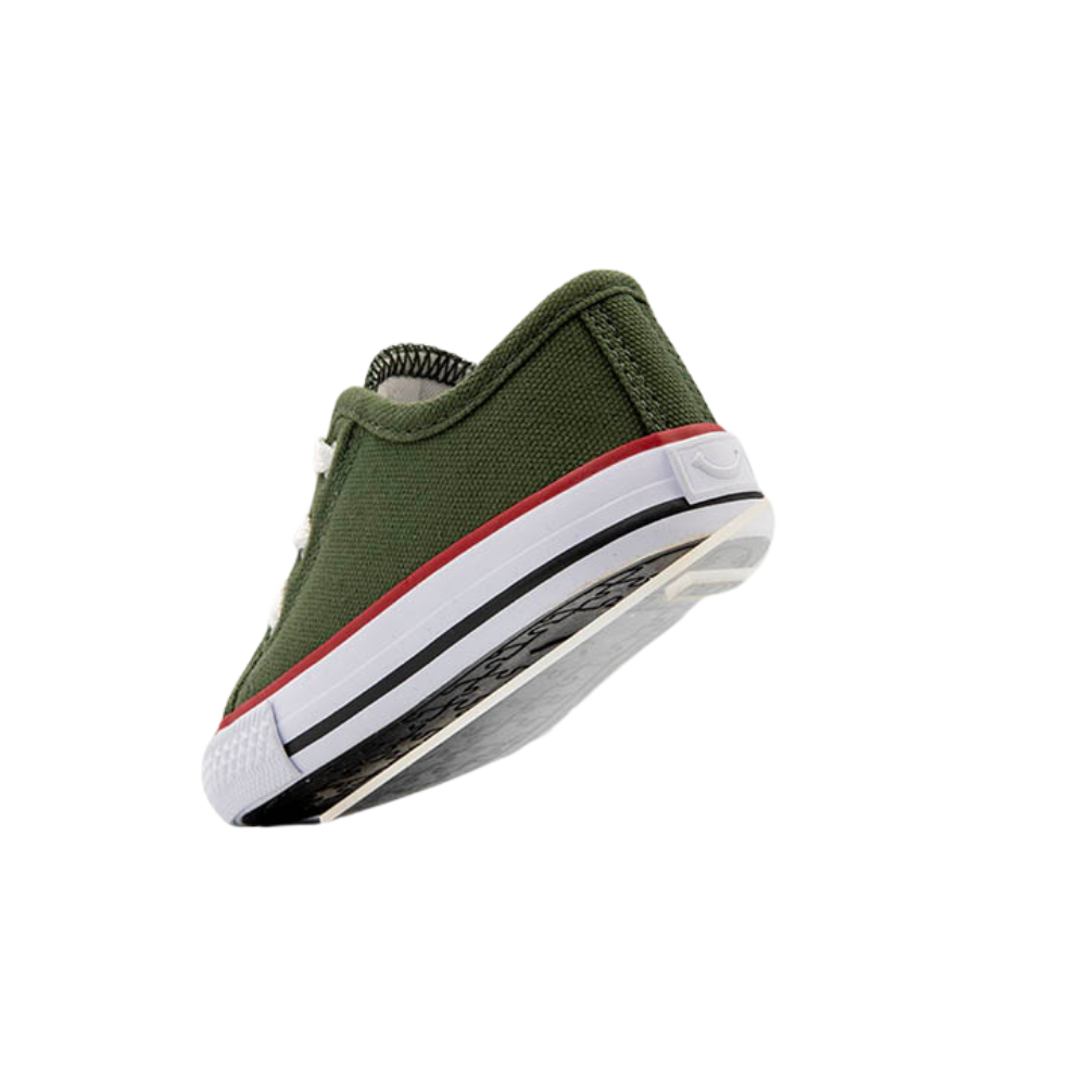 Diversão | Tênis Baby Canvas Low Militar para Niños