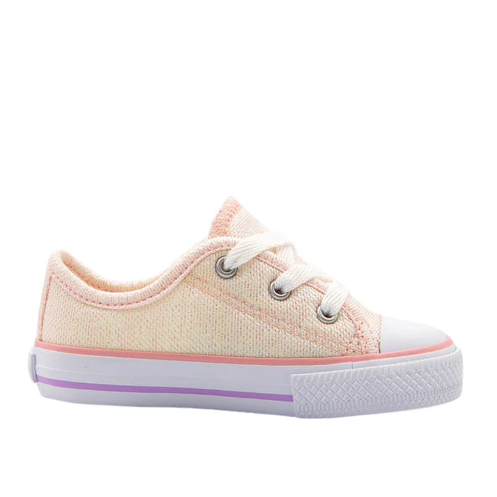 Diversão | Tênis Baby Canvas Low Rose para Niñas