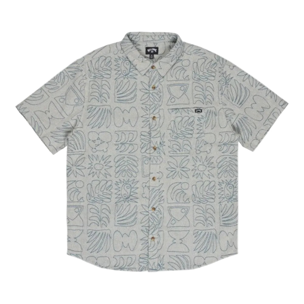 Billabong | Camisa de Manga Corta Sundays Jacquard para Caballero