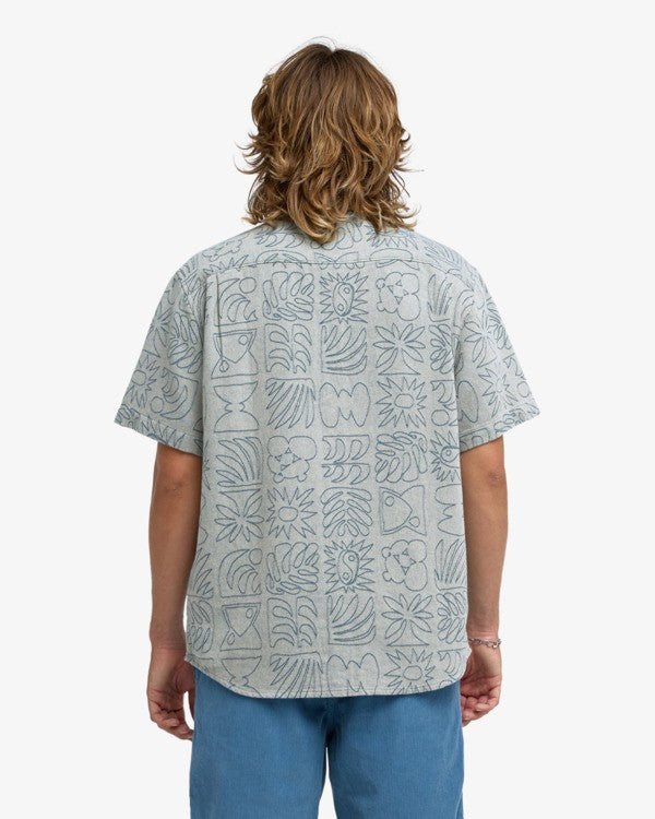 Billabong | Camisa de Manga Corta Sundays Jacquard para Caballero