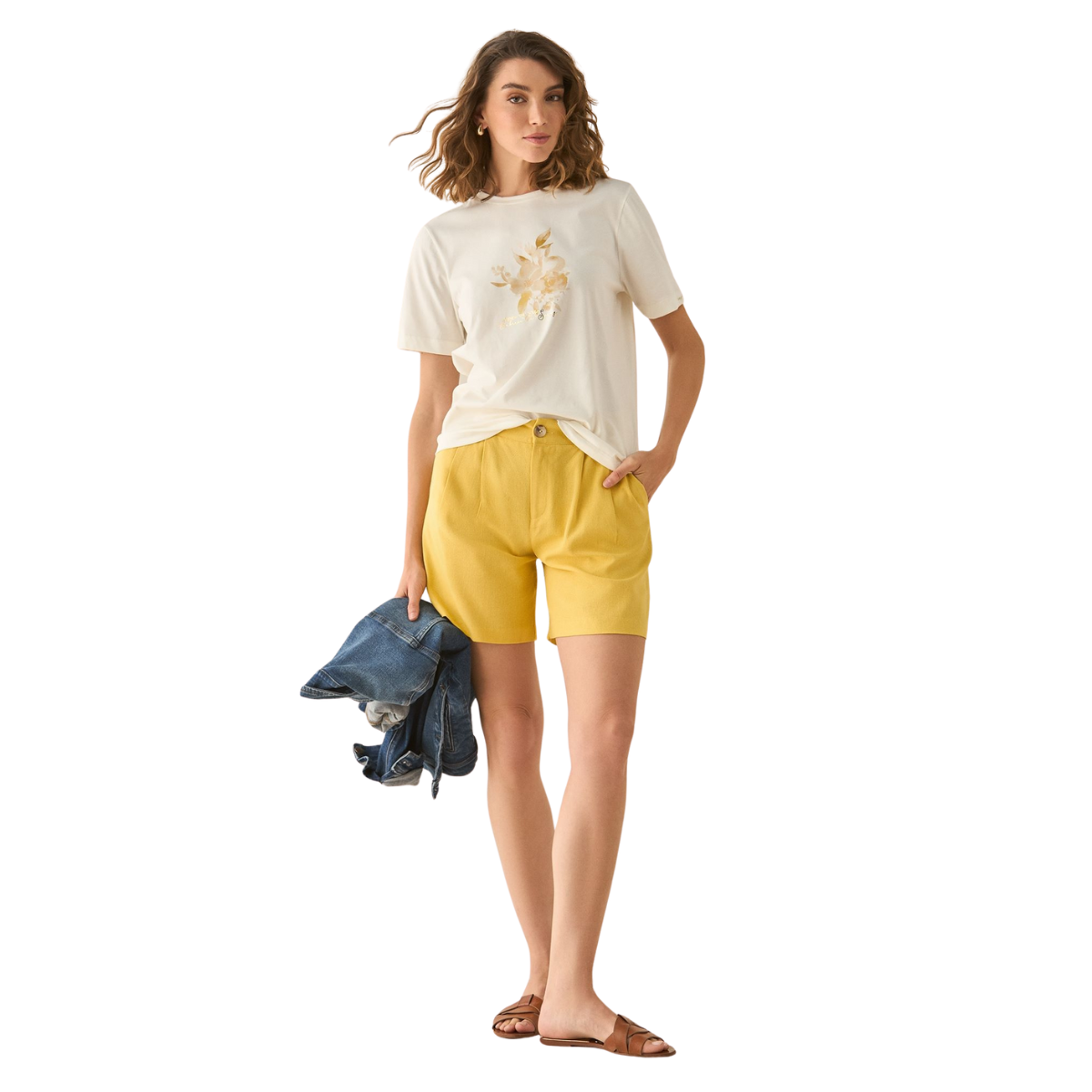 Esprit | Bermuda con Bolsillos en Ribete en Posterior para Mujer