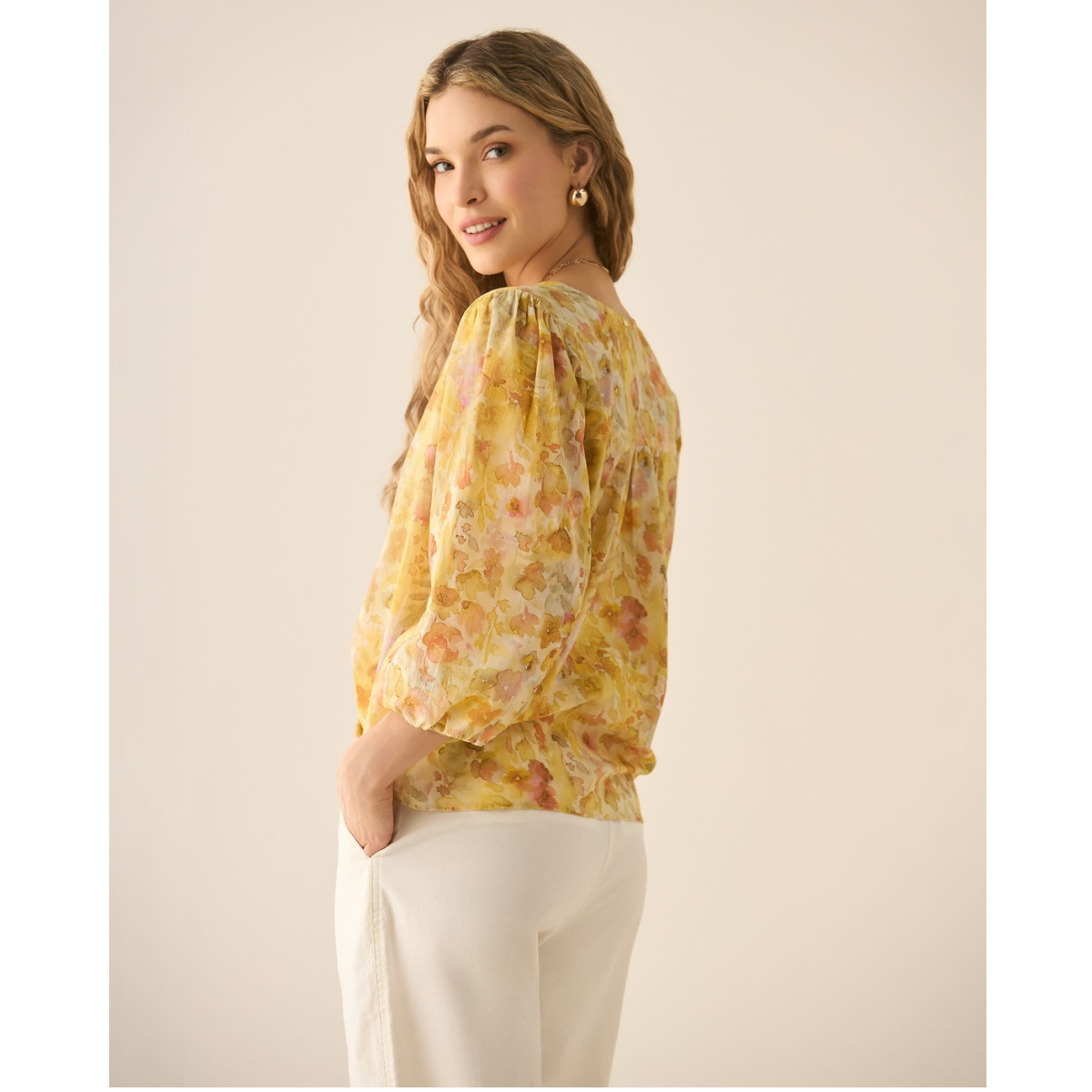 Esprit | Camisa Manga 3/4 Amplia para Mujer