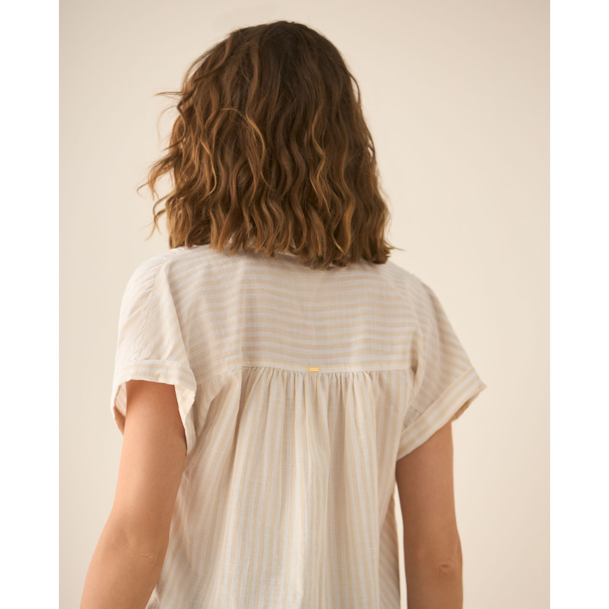 Esprit | Camisa Manga Corta De Rayas Para Mujer