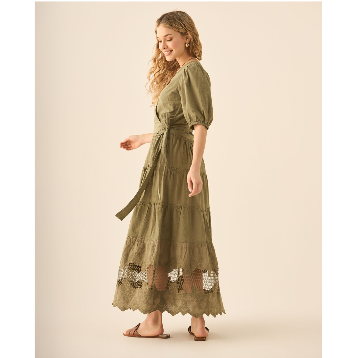 Esprit | Vestido Largo con Bolero y Bordados para Mujer