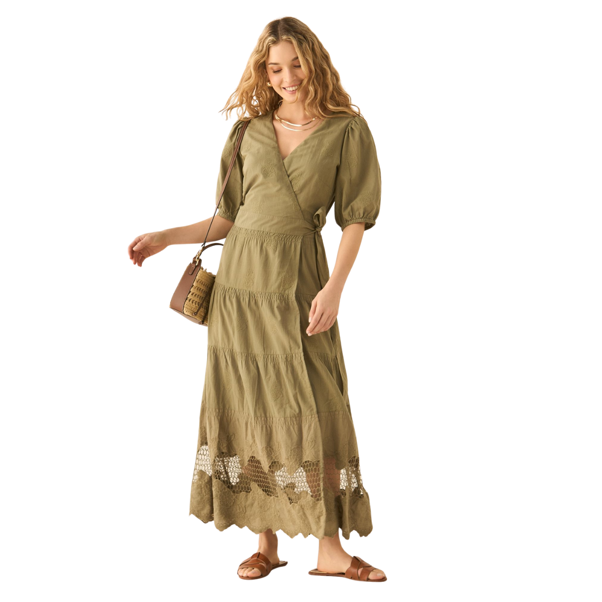Esprit | Vestido Largo con Bolero y Bordados para Mujer