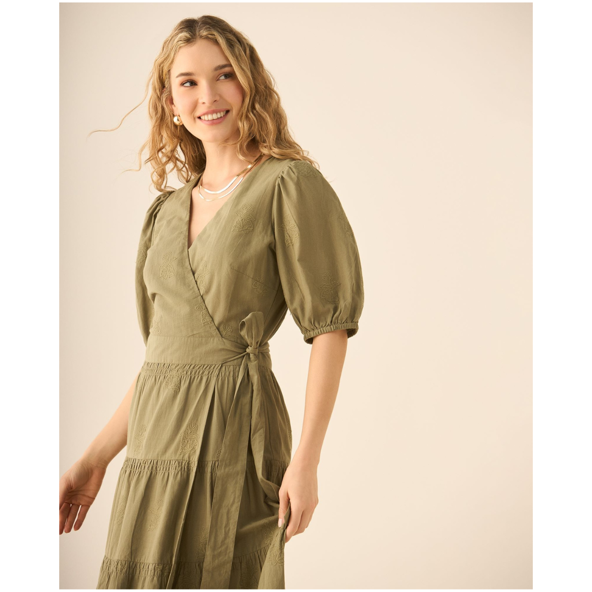 Esprit | Vestido Largo con Bolero y Bordados para Mujer