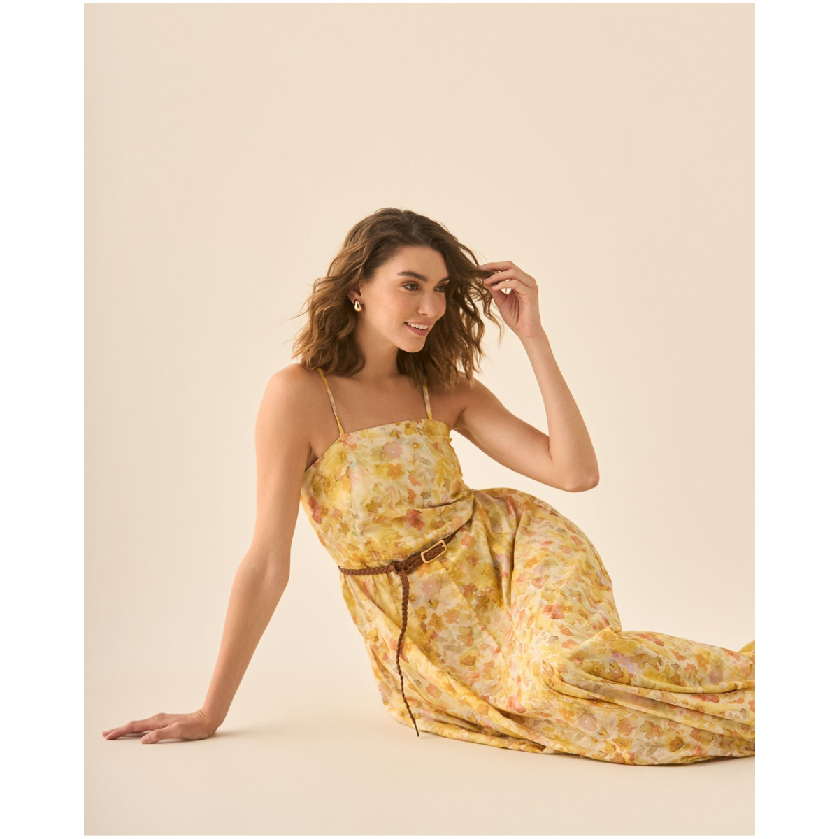Esprit | Vestido Largo con Estampado de Flores para Mujer