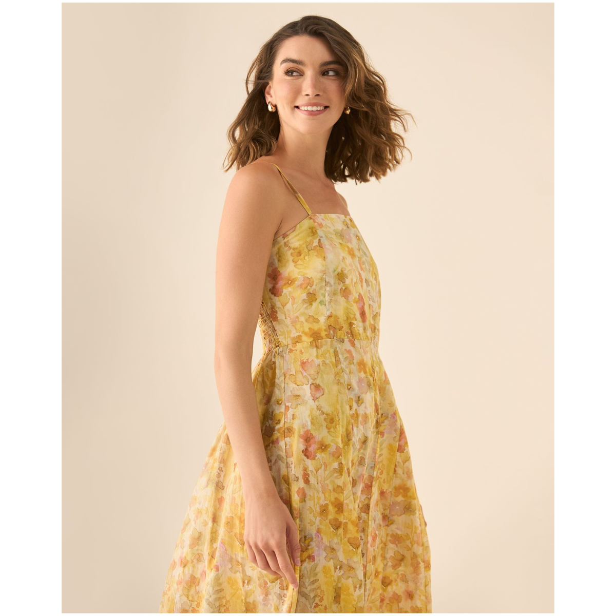 Esprit | Vestido Largo con Estampado de Flores para Mujer