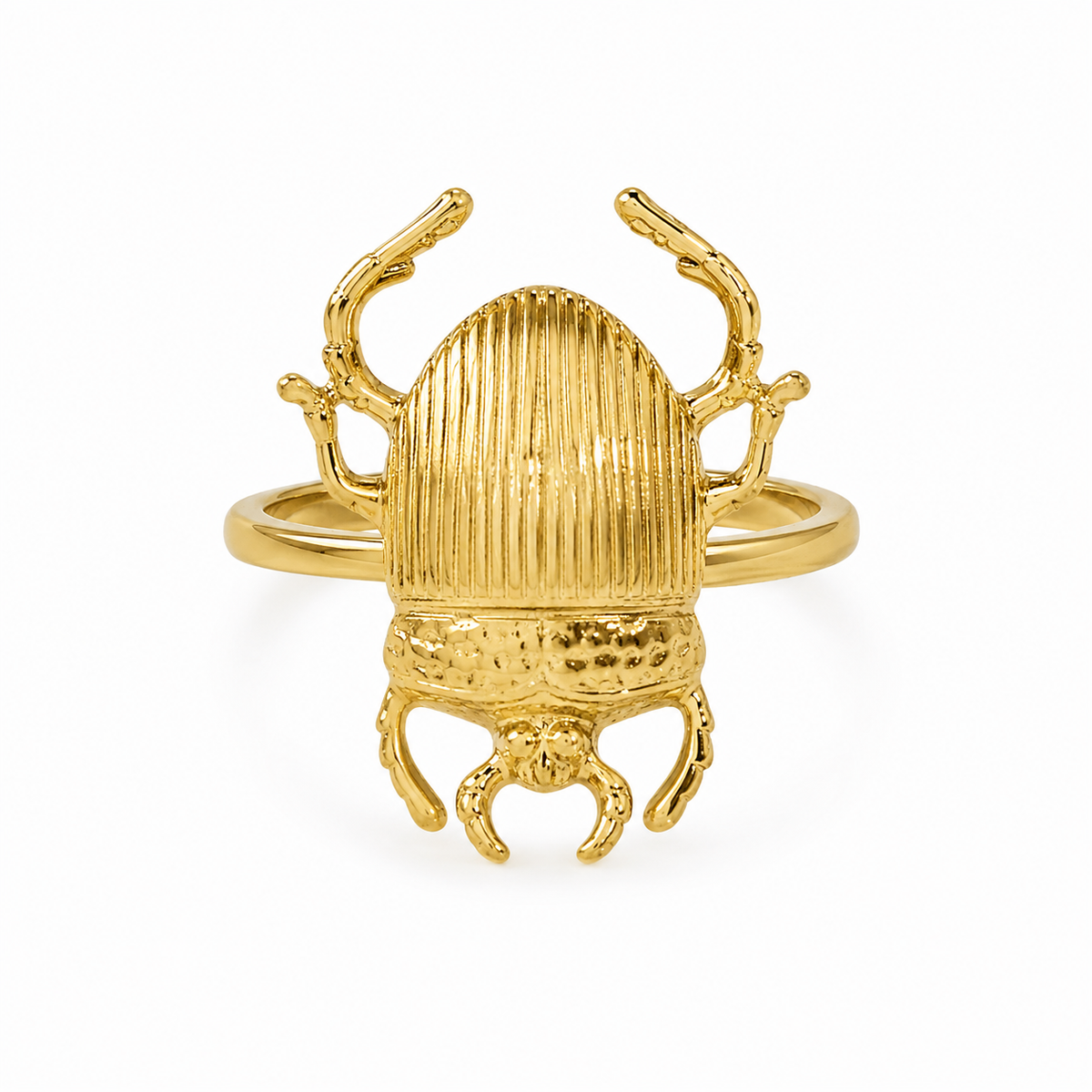 Olea | Brazalete Dorado con Escarabajo