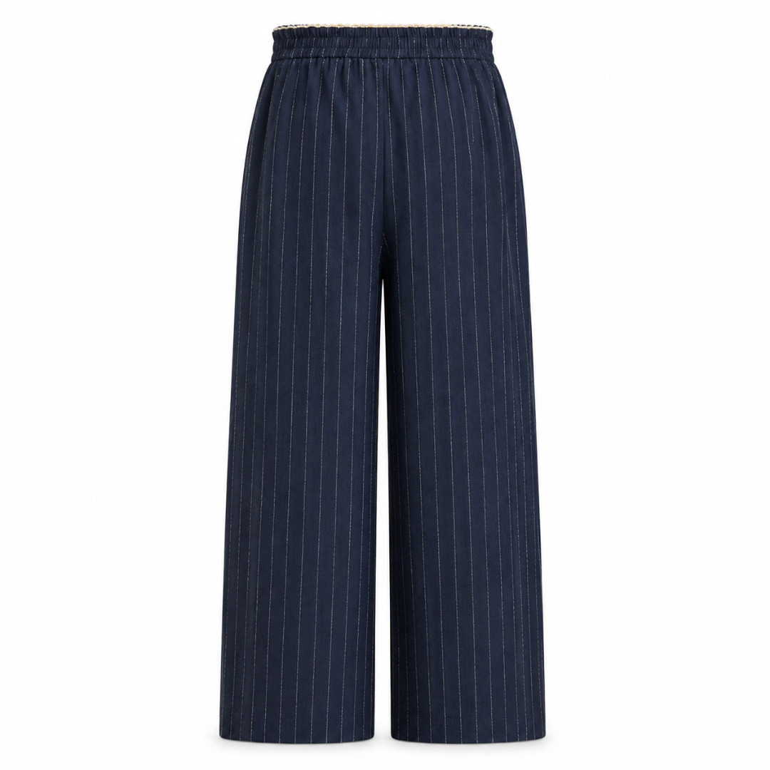 Olea Pantalón palazzo de rayas